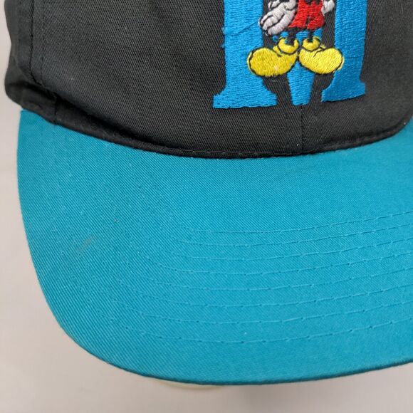 Mickey Unlimited Men's Snapback Hat Blue Black Adjustable Embroidered Logo - Picture 3 of 10
